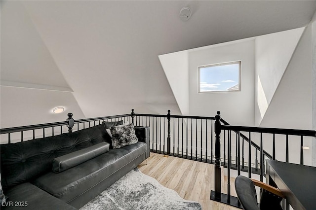 living room with hardwood / wood-style flooring