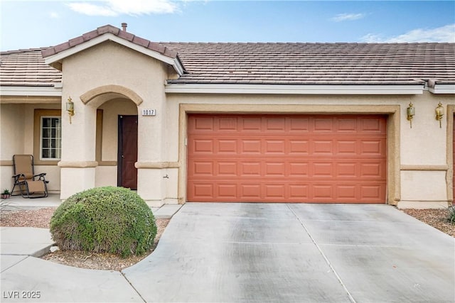 ranch-style house with a garage