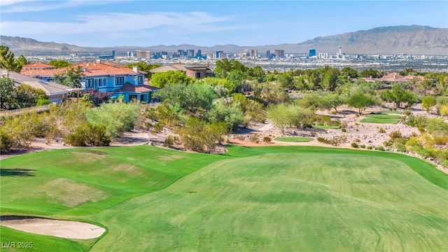 view of property's community with a mountain view