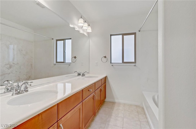 bathroom with vanity