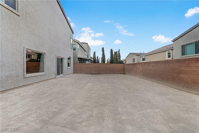 view of yard with a patio area