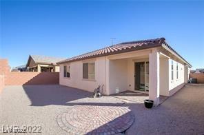 back of house featuring a patio