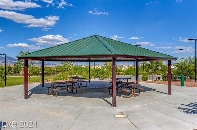 view of home's community featuring a gazebo and basketball court