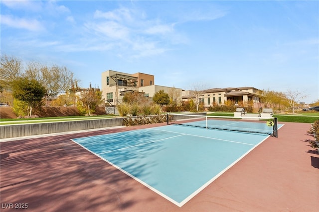 view of tennis court