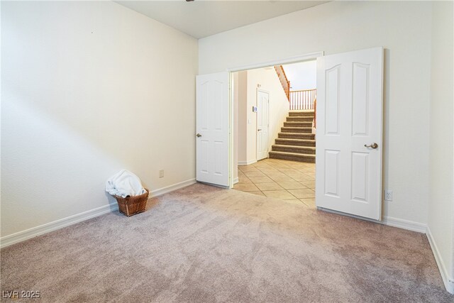 view of carpeted empty room