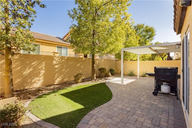 view of patio / terrace featuring area for grilling