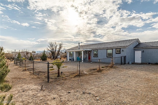 view of back of property