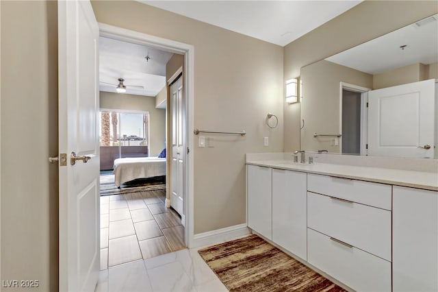 bathroom with vanity