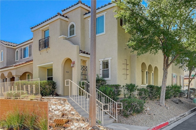 view of mediterranean / spanish house