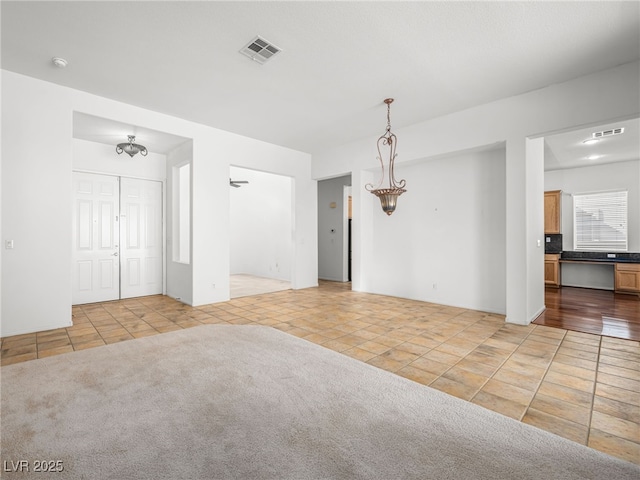 view of carpeted empty room