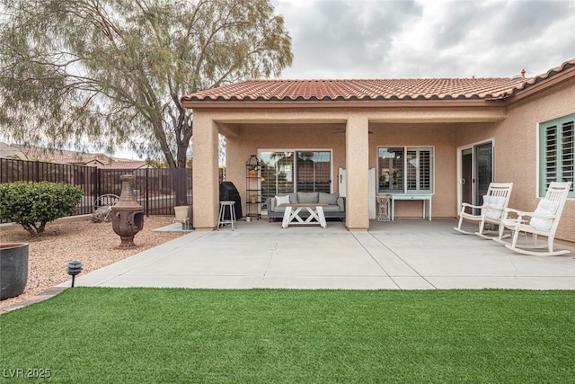 view of patio / terrace with outdoor lounge area