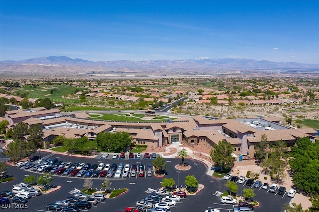 aerial view featuring a mountain view