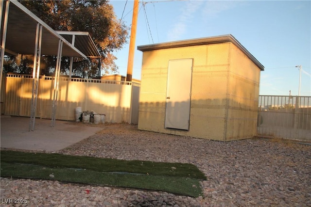 view of outbuilding