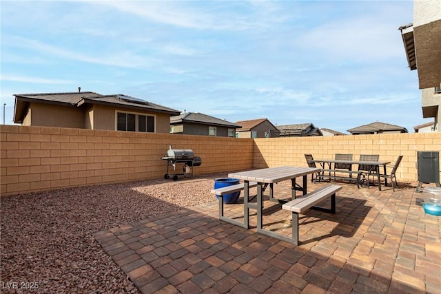 view of patio featuring area for grilling