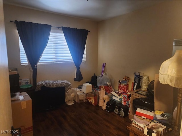 interior space with hardwood / wood-style flooring