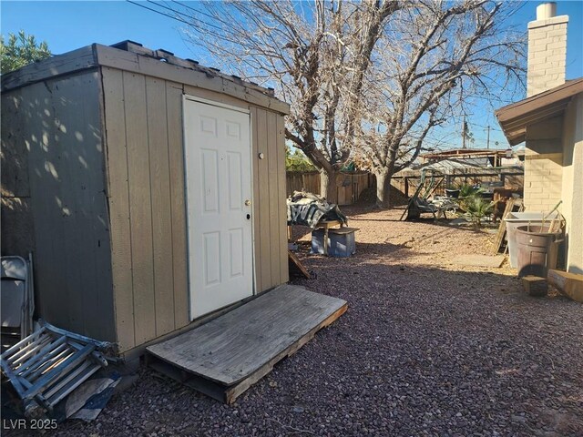 view of outdoor structure