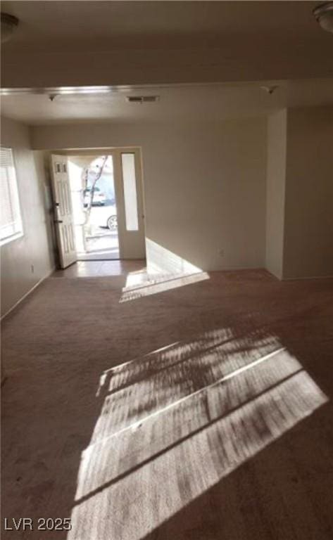 view of carpeted empty room