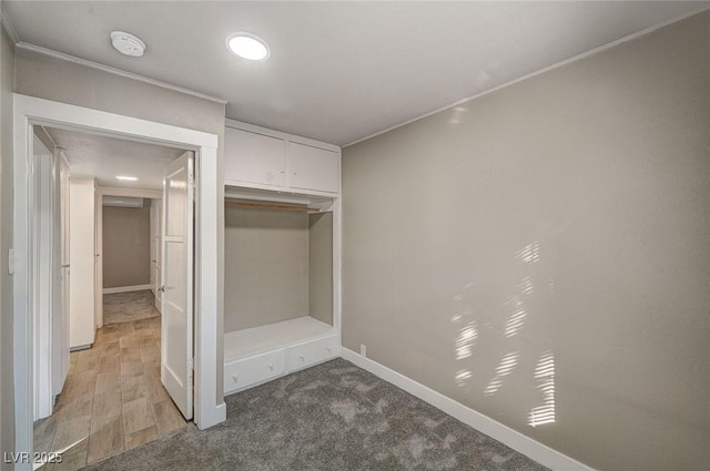 mudroom with carpet flooring