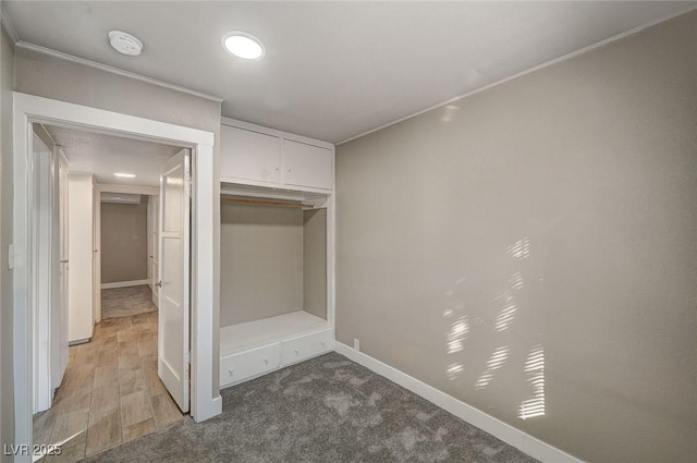 632 D, Boulder City, NV 89005 - unfurnished bedroom with baseboards, a closet, and light wood finished floors