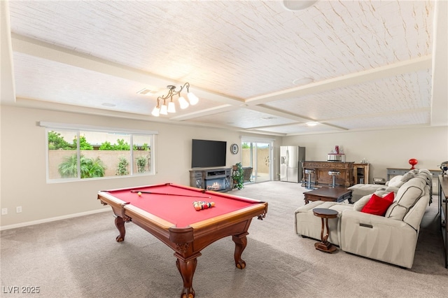 6595 Creekside Cellars Ct, Las Vegas, NV 89139 - rec room featuring carpet and billiards