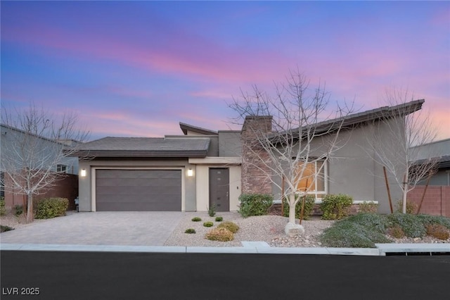 view of front of house featuring a garage