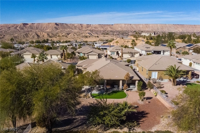 526 Highland View Ct, Mesquite, NV 89027 - aerial view of residential area with a mountain backdrop