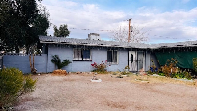 view of ranch-style home