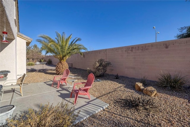 view of yard featuring a patio