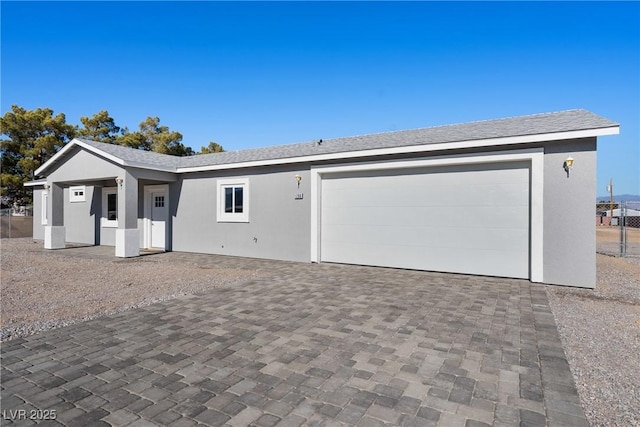 ranch-style house with a garage