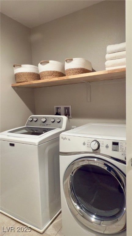 laundry area with separate washer and dryer