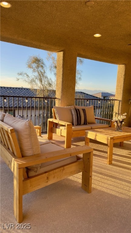 balcony with an outdoor living space