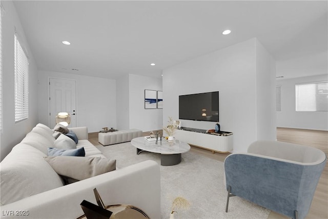 2033 Old Field Ave, North Las Vegas, NV 89081 - living room with wood finished floors and recessed lighting