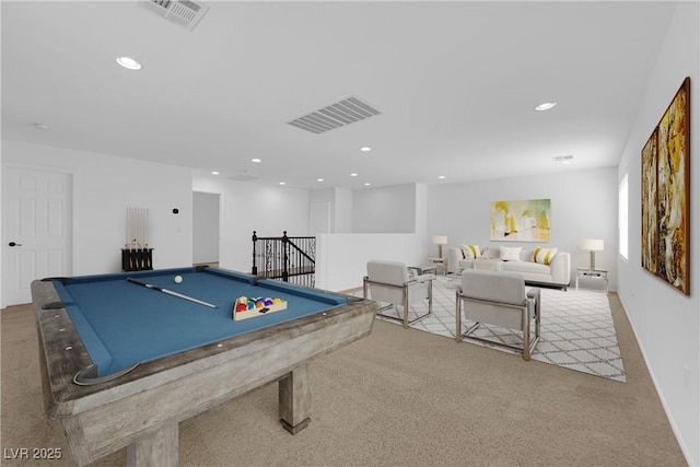 2033 Old Field Ave, North Las Vegas, NV 89081 - game room with carpet flooring, recessed lighting, and pool table