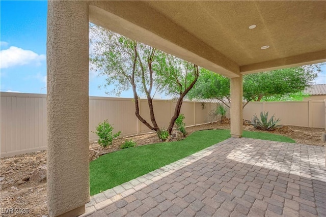 2033 Old Field Ave, North Las Vegas, NV 89081 - view of patio with a fenced backyard