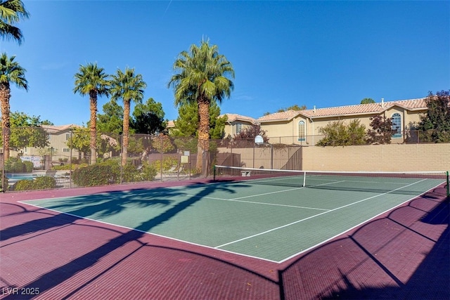 view of sport court