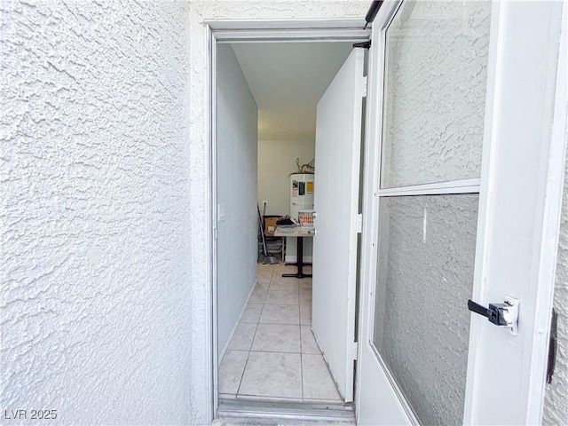 corridor featuring water heater