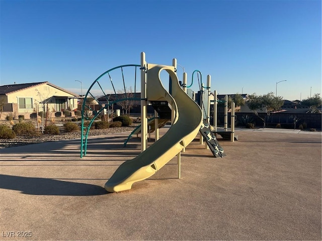 view of jungle gym