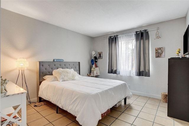 view of tiled bedroom