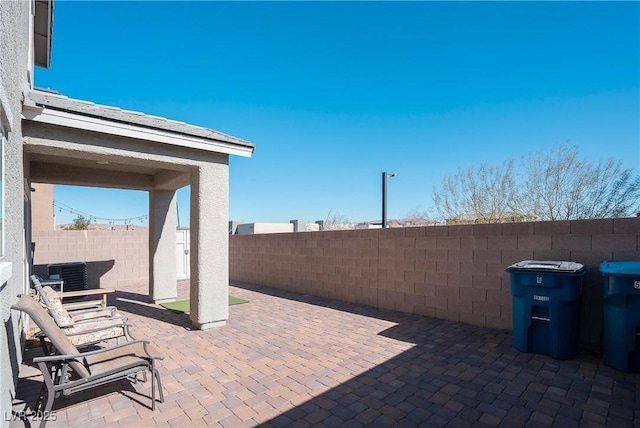 view of patio / terrace with cooling unit