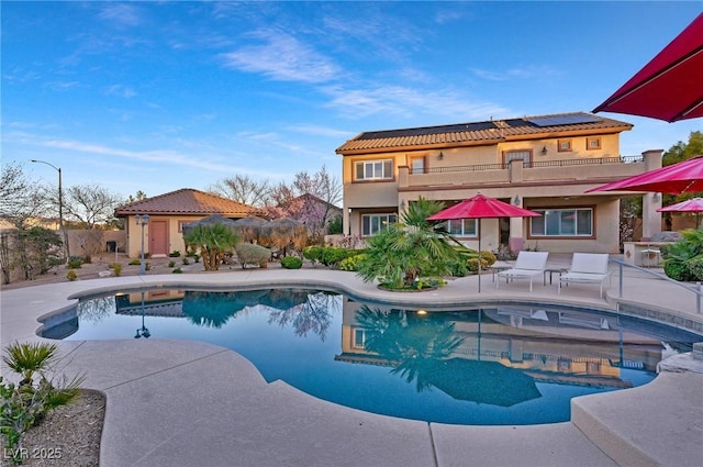 view of pool with a patio