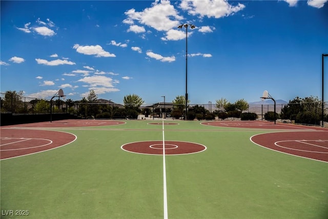 view of basketball court