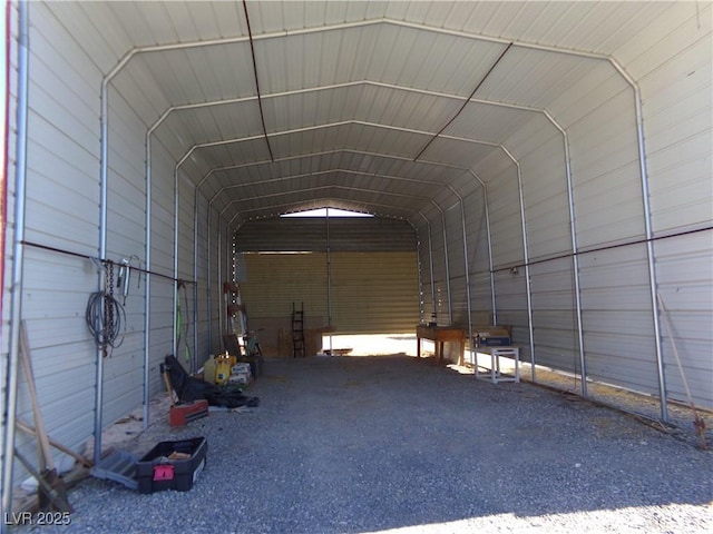 interior space featuring a carport