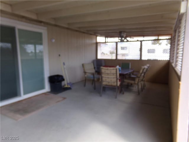 view of sunroom / solarium