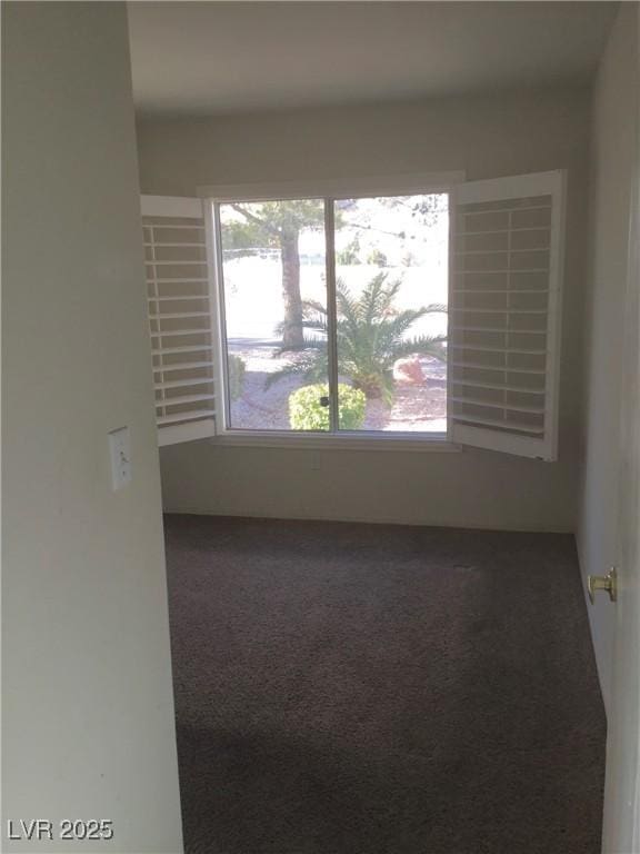 view of carpeted empty room