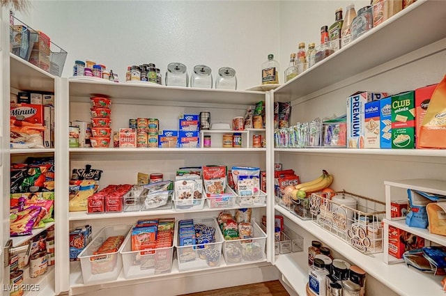 view of pantry