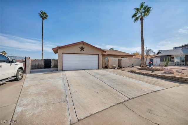 view of single story home