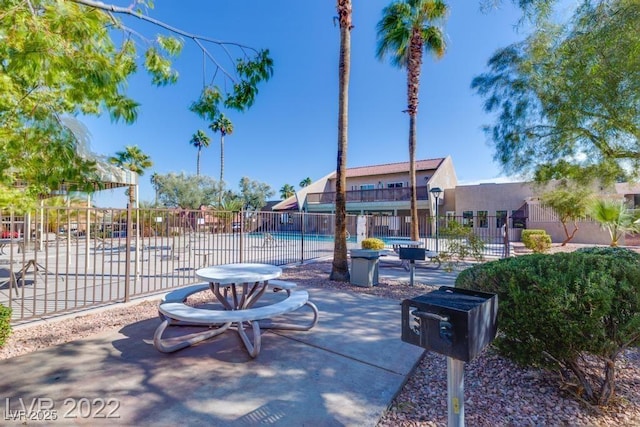 view of patio / terrace with a community pool