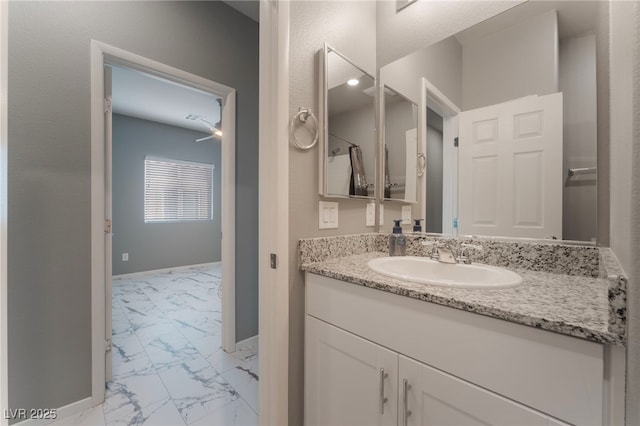 bathroom with vanity