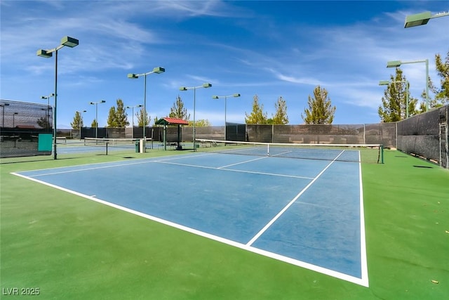 view of tennis court