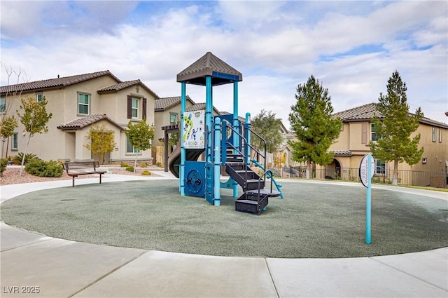 view of jungle gym